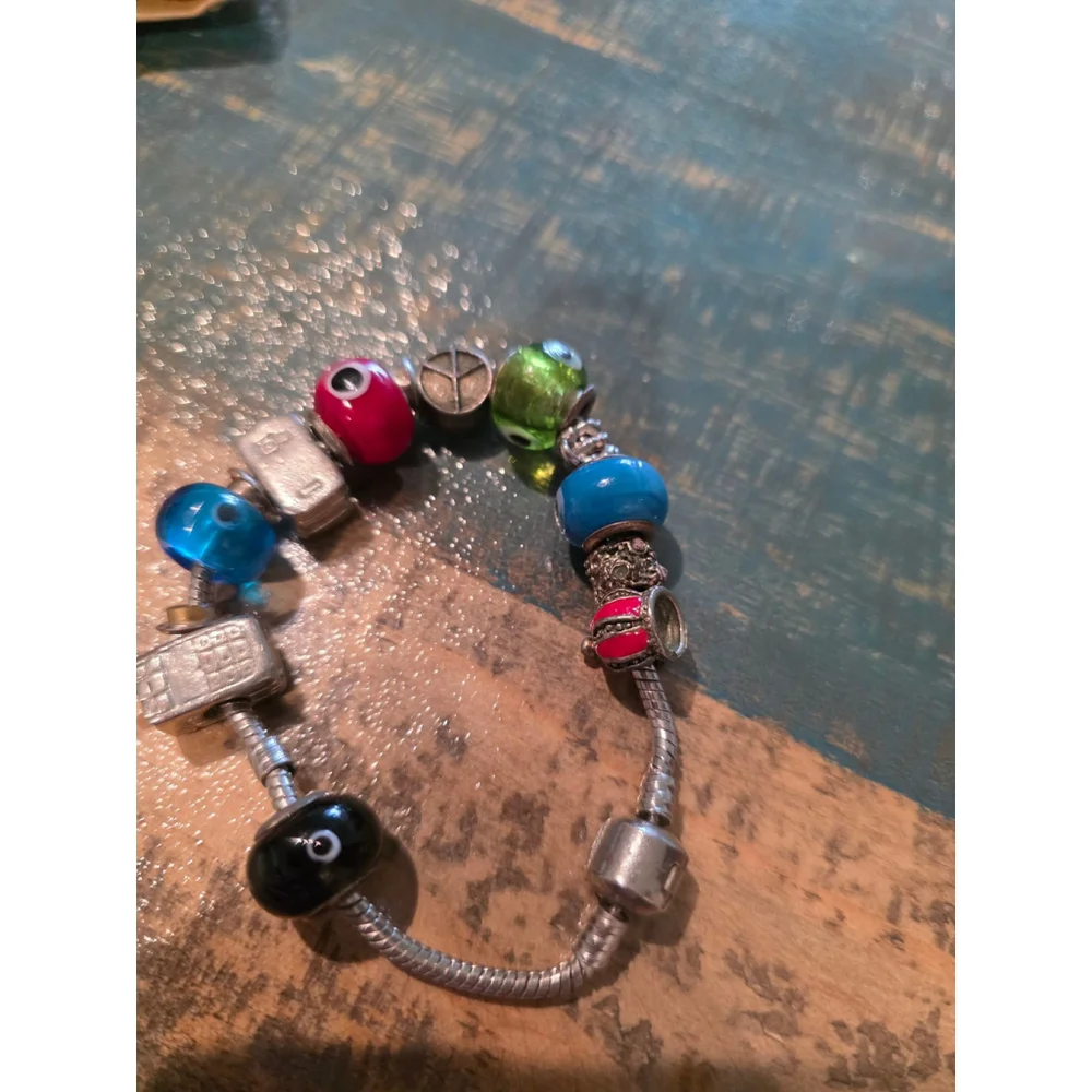Silver Color‎ Evil Eye Charm Bracelet
